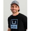 image:imageHUK Kids Performance Fishing Logo Tee Short Sleeve TShirt for KidsHuk Stacked Logo  Black