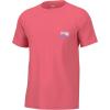 image:imageHUK Kids Performance Fishing Logo Tee Short Sleeve TShirt for KidsRooster Tails  Sunwashed Red