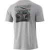 image:imageHUK Kids Performance Fishing Logo Tee Short Sleeve TShirt for KidsSolo Mission  Heather Grey