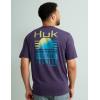 image:imageHUK Kids Performance Fishing Logo Tee Short Sleeve TShirt for KidsSunrise Stripe  Mysterioso