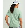 image:imageHUK Mens Performance Fishing Logo Tee Short Sleeve QuickDryFog Green
