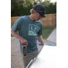 image:imageHUK Mens Performance Fishing Logo Tee Short Sleeve QuickDryStacked Logo  Pluff Mud