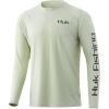 image:imageHuk Mens Pursuit Hogzilla  Long Sleeve Performance Fishing Shirt with 30 UPF Sun Protection Seashell Pink SmallAmerican Frogger  Fog Green