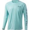 image:imageHuk Mens Pursuit Hogzilla  Long Sleeve Performance Fishing Shirt with 30 UPF Sun Protection Seashell Pink SmallAmericana Classic  Beach Glass