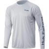 image:imageHuk Mens Pursuit Hogzilla  Long Sleeve Performance Fishing Shirt with 30 UPF Sun Protection Seashell Pink SmallAmericana Classic  Oyster