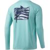 image:imageHuk Mens Pursuit Hogzilla  Long Sleeve Performance Fishing Shirt with 30 UPF Sun Protection Seashell Pink SmallAmericana Sushi  Beach Glass