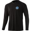 image:imageHuk Mens Pursuit Hogzilla  Long Sleeve Performance Fishing Shirt with 30 UPF Sun Protection Seashell Pink SmallBass Banner  Black