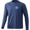image:imageHuk Mens Pursuit Hogzilla  Long Sleeve Performance Fishing Shirt with 30 UPF Sun Protection Seashell Pink SmallBass Banner  Sargasso Sea
