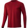 image:imageHuk Mens Pursuit Hogzilla  Long Sleeve Performance Fishing Shirt with 30 UPF Sun Protection Seashell Pink SmallBig Bull  Blood Red