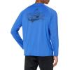 image:imageHuk Mens Pursuit Hogzilla  Long Sleeve Performance Fishing Shirt with 30 UPF Sun Protection Seashell Pink SmallBig Bull  Deep Cobalt