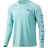 image:imageHuk Mens Pursuit Hogzilla  Long Sleeve Performance Fishing Shirt with 30 UPF Sun Protection Seashell Pink SmallBig Truck  Beach Glass