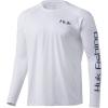 image:imageHuk Mens Pursuit Hogzilla  Long Sleeve Performance Fishing Shirt with 30 UPF Sun Protection Seashell Pink SmallBig Truck White