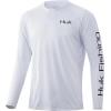 image:imageHuk Mens Pursuit Hogzilla  Long Sleeve Performance Fishing Shirt with 30 UPF Sun Protection Seashell Pink SmallBig and Bad  White