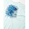 image:imageHuk Mens Pursuit Hogzilla  Long Sleeve Performance Fishing Shirt with 30 UPF Sun Protection Seashell Pink SmallBill Fish Art Slam  Seafoam