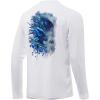image:imageHuk Mens Pursuit Hogzilla  Long Sleeve Performance Fishing Shirt with 30 UPF Sun Protection Seashell Pink SmallBill Fish Art Slam  White