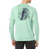 image:imageHuk Mens Pursuit Hogzilla  Long Sleeve Performance Fishing Shirt with 30 UPF Sun Protection Seashell Pink SmallBuckets  Lichen