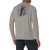 image:imageHuk Mens Pursuit Hogzilla  Long Sleeve Performance Fishing Shirt with 30 UPF Sun Protection Seashell Pink SmallBuckets  Sharkskin