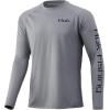 image:imageHuk Mens Pursuit Hogzilla  Long Sleeve Performance Fishing Shirt with 30 UPF Sun Protection Seashell Pink SmallCovered Up  Sharkskin