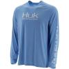 image:imageHuk Mens Pursuit Hogzilla  Long Sleeve Performance Fishing Shirt with 30 UPF Sun Protection Seashell Pink SmallDesert Sage