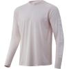 image:imageHuk Mens Pursuit Hogzilla  Long Sleeve Performance Fishing Shirt with 30 UPF Sun Protection Seashell Pink SmallDorado  Barley Pink