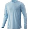 image:imageHuk Mens Pursuit Hogzilla  Long Sleeve Performance Fishing Shirt with 30 UPF Sun Protection Seashell Pink SmallEarly Bird  Ice Blue