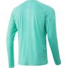image:imageHuk Mens Pursuit Hogzilla  Long Sleeve Performance Fishing Shirt with 30 UPF Sun Protection Seashell Pink SmallElectric Green