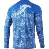 image:imageHuk Mens Pursuit Hogzilla  Long Sleeve Performance Fishing Shirt with 30 UPF Sun Protection Seashell Pink SmallFish Fade  Exuma