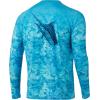 image:imageHuk Mens Pursuit Hogzilla  Long Sleeve Performance Fishing Shirt with 30 UPF Sun Protection Seashell Pink SmallFish Fade  Sea Floor