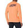 image:imageHuk Mens Pursuit Hogzilla  Long Sleeve Performance Fishing Shirt with 30 UPF Sun Protection Seashell Pink SmallFlat Hunter  Beach Peach