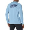 image:imageHuk Mens Pursuit Hogzilla  Long Sleeve Performance Fishing Shirt with 30 UPF Sun Protection Seashell Pink SmallFlat Hunter  Dusk Blue