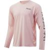 image:imageHuk Mens Pursuit Hogzilla  Long Sleeve Performance Fishing Shirt with 30 UPF Sun Protection Seashell Pink SmallHogzilla  Seashell Pink