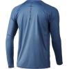 image:imageHuk Mens Pursuit Hogzilla  Long Sleeve Performance Fishing Shirt with 30 UPF Sun Protection Seashell Pink SmallHuk Reflection  Titanium Blue
