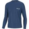 image:imageHuk Mens Pursuit Hogzilla  Long Sleeve Performance Fishing Shirt with 30 UPF Sun Protection Seashell Pink SmallKc Vintage Largie  Set Sail