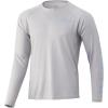 image:imageHuk Mens Pursuit Hogzilla  Long Sleeve Performance Fishing Shirt with 30 UPF Sun Protection Seashell Pink SmallKingfish  Oyster