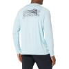 image:imageHuk Mens Pursuit Hogzilla  Long Sleeve Performance Fishing Shirt with 30 UPF Sun Protection Seashell Pink SmallLight on Sail  Ice Blue