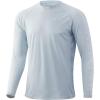 image:imageHuk Mens Pursuit Hogzilla  Long Sleeve Performance Fishing Shirt with 30 UPF Sun Protection Seashell Pink SmallMahi and Stripes  Plein Air