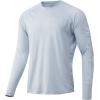 image:imageHuk Mens Pursuit Hogzilla  Long Sleeve Performance Fishing Shirt with 30 UPF Sun Protection Seashell Pink SmallMarlin  Plein Air