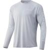 image:imageHuk Mens Pursuit Hogzilla  Long Sleeve Performance Fishing Shirt with 30 UPF Sun Protection Seashell Pink SmallMidnight Magic  Glacier