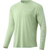 image:imageHuk Mens Pursuit Hogzilla  Long Sleeve Performance Fishing Shirt with 30 UPF Sun Protection Seashell Pink SmallMidnight Magic  Key Lime