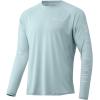 image:imageHuk Mens Pursuit Hogzilla  Long Sleeve Performance Fishing Shirt with 30 UPF Sun Protection Seashell Pink SmallMidnight Magic  Seafoam