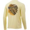 image:imageHuk Mens Pursuit Hogzilla  Long Sleeve Performance Fishing Shirt with 30 UPF Sun Protection Seashell Pink SmallMullet Run  French Vanilla