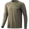 image:imageHuk Mens Pursuit Hogzilla  Long Sleeve Performance Fishing Shirt with 30 UPF Sun Protection Seashell Pink SmallOversized  Moss