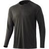 image:imageHuk Mens Pursuit Hogzilla  Long Sleeve Performance Fishing Shirt with 30 UPF Sun Protection Seashell Pink SmallOversized  Volcanic Ash