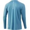 image:imageHuk Mens Pursuit Hogzilla  Long Sleeve Performance Fishing Shirt with 30 UPF Sun Protection Seashell Pink SmallPorcelain Blue