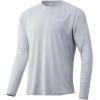 image:imageHuk Mens Pursuit Hogzilla  Long Sleeve Performance Fishing Shirt with 30 UPF Sun Protection Seashell Pink SmallTarpon  Glacier