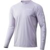 image:imageHuk Mens Pursuit Hogzilla  Long Sleeve Performance Fishing Shirt with 30 UPF Sun Protection Seashell Pink SmallTarpon  Lavender Blue