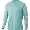 image:imageHuk Mens Pursuit Hogzilla  Long Sleeve Performance Fishing Shirt with 30 UPF Sun Protection Seashell Pink SmallTrout  Beach Glass