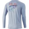 image:imageHuk Mens Pursuit Hogzilla  Long Sleeve Performance Fishing Shirt with 30 UPF Sun Protection Seashell Pink SmallTrout  Coastal Sky