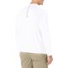 image:imageHuk Mens Pursuit Hogzilla  Long Sleeve Performance Fishing Shirt with 30 UPF Sun Protection Seashell Pink SmallWhite Sky