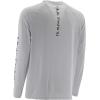 image:imageHuk Mens Pursuit Hogzilla  Long Sleeve Performance Fishing Shirt with 30 UPF Sun Protection Seashell Pink SmallWhite Sky